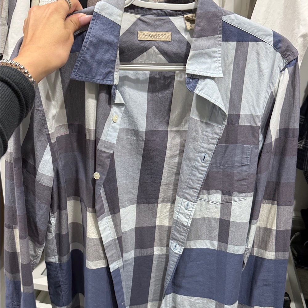Burberry Multicolor Plaid Casual Shirt